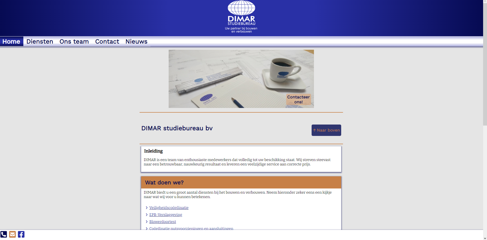 Screenshot of my first web project